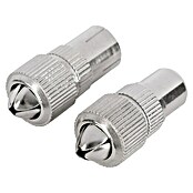 Q-Link Coax connector, female en male (Metaal, 2 st.) | BAUHAUS