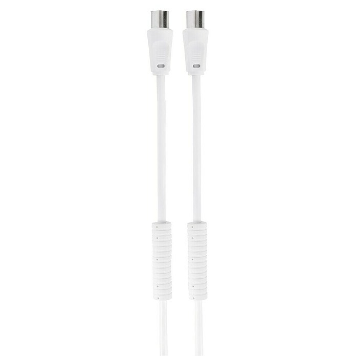 Q-Link Coaxkabel 3CV2 met stekkers (Wit, 2 m) | BAUHAUS