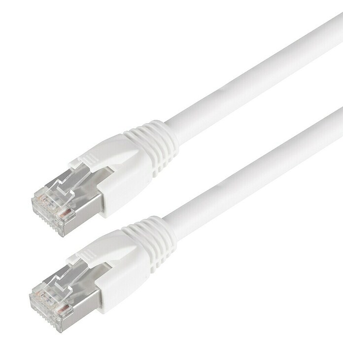 Q-Link Netwerkkabel CAT 7 met 2x RJ45 (Wit, Tot 10 Gbit/s, 3 m) | BAUHAUS