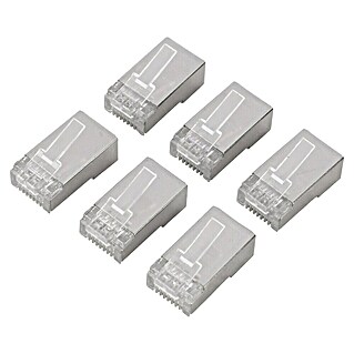 Q-Link Connector FTP - 6 stuks (RJ45-stekker, Vergulde contacten)