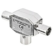 Q-Link Coax kabelverbinder Splitter 1x female 2x male (Coax-aansluiting, Metaal) | BAUHAUS