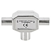 Q-Link Coax kabelverbinder Splitter 1x female 2x male (Coax-aansluiting, Metaal) | BAUHAUS