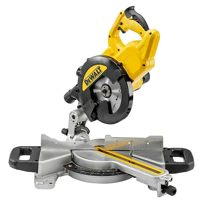DeWalt Sierra ingletadora telescópica DWS774 - 1.400 W, 4.500 r.p.m., Diámetro hoja de sierra: 216 mm - Sierra ingletadora DEWALT, una herramienta potente para cortar madera. Perfecta para cortes precisos.