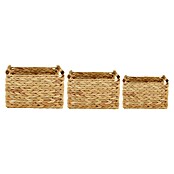 Cesta de fibras naturales (L x An x Al: 32 x 22 x 18 cm, Natural) | BAUHAUS