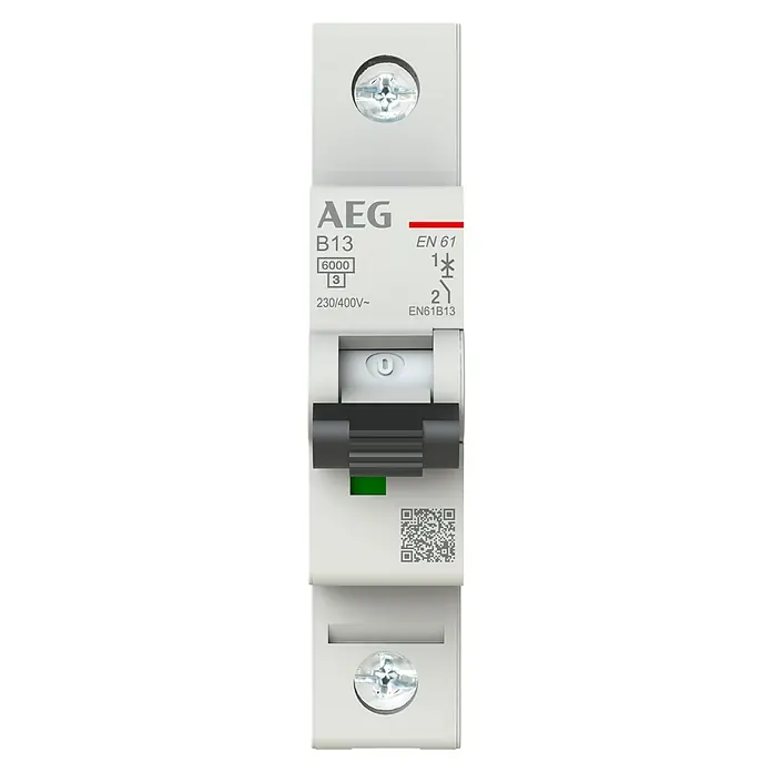 AEG Sicherungsautomat ElfaPlus EN61B13 - Polanzahl: 1 Stk. - AEG B13 Leitungsschutzschalter für den zuverlässigen Schutz von elektrischen Anlagen vor Überlast und Kurzschlüssen.