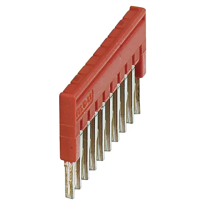 Phoenix Contact PE-Steckbrücke FBS 10-3,5 3213056 - Rot - Roter Stiftleisten-Steckverbinder mit zahlreichen Kontakten. Der Steckverbinder ist ein wesentliches Element für elektronische Verbindungen.