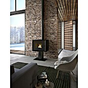 FreePoint Estufa de pellets Modo Airtight + Stand (2,68 - 9,36 kW, Volumen de calefacción: 225 m³, Negro)
