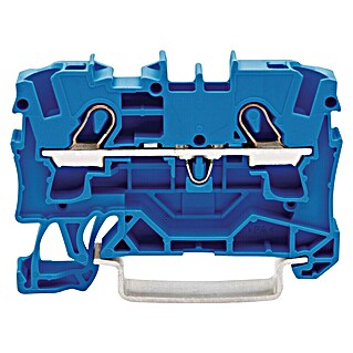 Wago Durchgangsklemme (Querschnitt: 0,5 mm² - 6 mm², L x B x H: 6,2 x 52,3 x 39,5 mm, Blau)