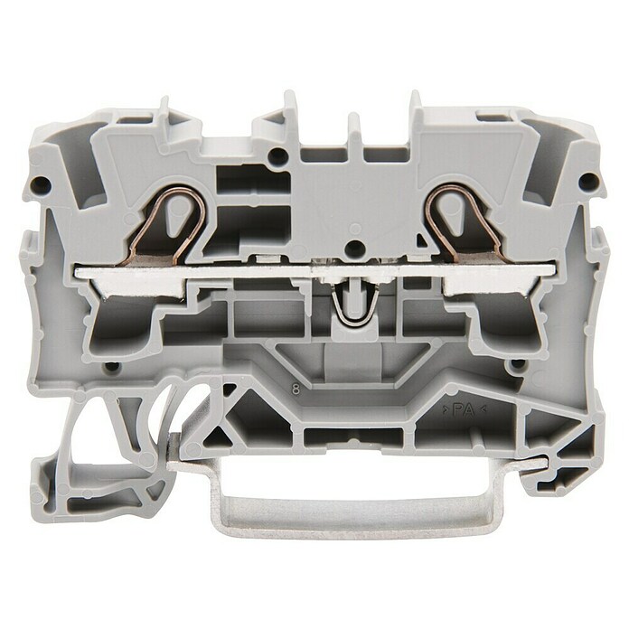 Wago Durchgangsklemme (Querschnitt: 0,5 mm² - 6 mm², L x B x H: 6,2 x 52,3 x 39,5 mm, Grau) | BAUHAUS