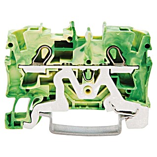 Wago Durchgangsklemme (Querschnitt: 0,5 mm² - 6 mm², L x B x H: 6,2 x 52,3 x 39,5 mm, Grün/Gelb)