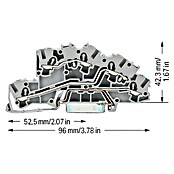 Wago Installationsetagenklemme 2003-7645 (L x B: 96 x 5,2 mm, 250 V) | BAUHAUS