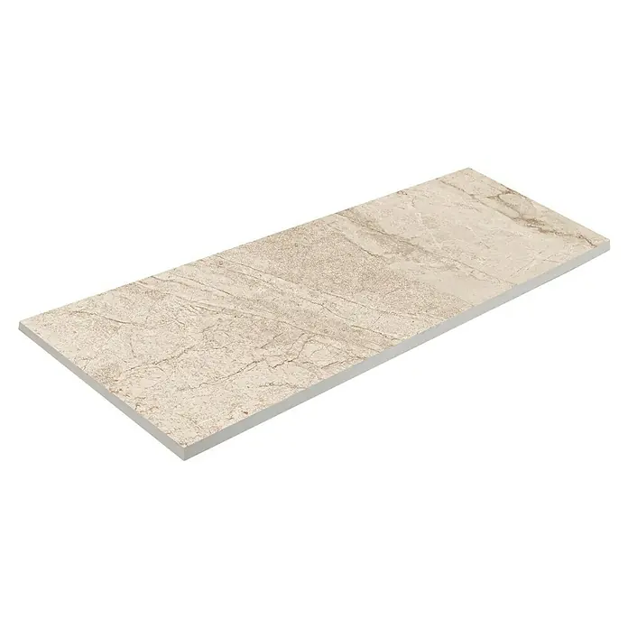 Wandfliese Lorena - 40 x 120 cm, Bone, Matt - Beige Keramikfliese mit Marmorierung, ideal für stilvolle Boden- oder Wandgestaltung. Robust und pflegeleicht.