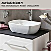 Fackelmann Oxford Waschtischplatte (Schwarz Schieferoptik, B x T x S: 1 506 x 492 x 12 mm) | BAUHAUS