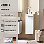 Fackelmann Oxford Hängeschrank midi (Weiß, B x T x H: 302 x 320 x 822 mm) | BAUHAUS