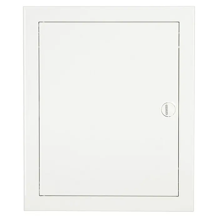 Gewiss Unterputz-Verteiler mit Tür - Anzahl Reihen: 2 Stk., 36,8 x 44,3 cm, Weiß - Weiße Revisionstür mit Gewiss-Logo, eine praktische Lösung für den einfachen Zugang zu Installationen und Leitungen in Wänden.