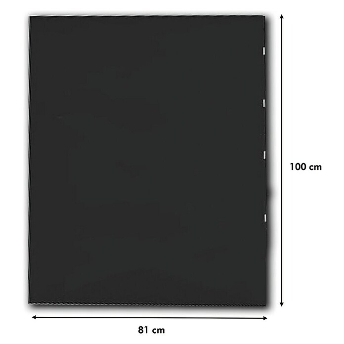 Panadero Placa de protección (An x Al: 81 x 100 cm, Silicato, Negro) | BAUHAUS