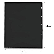Panadero Placa de protección (An x Al: 81 x 100 cm, Silicato, Negro) | BAUHAUS