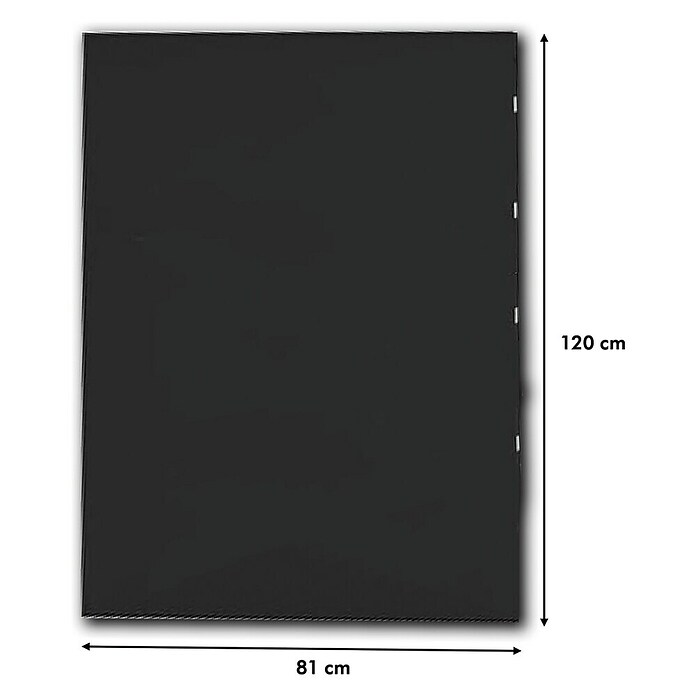 Panadero Placa de protección (An x Al: 81 x 120 cm, Silicato, Negro) | BAUHAUS