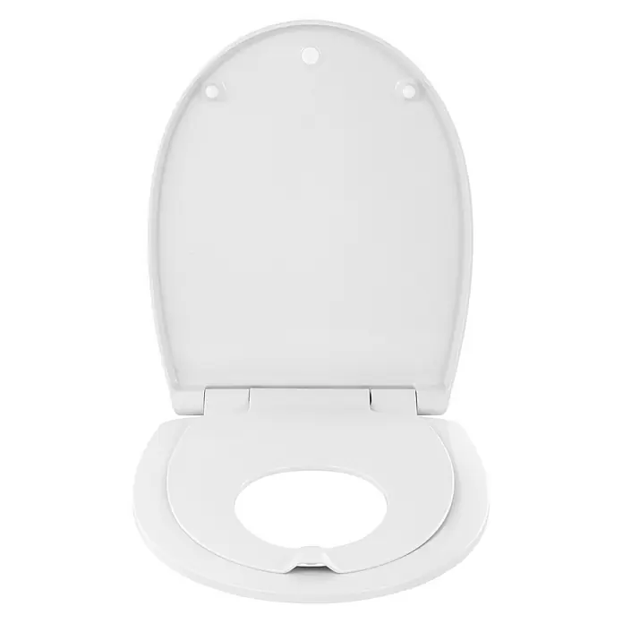 Calmwaters Kinder WC-Sitz Family - Duroplast, Weiß - Weißer Toilettensitz mit integriertem Kindersitz für einfache Nutzung und Komfort für die ganze Familie. Die perfekte Lösung für die WC-Hygiene.