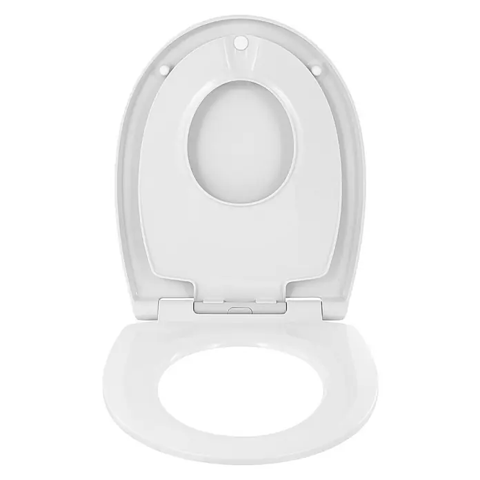 Calmwaters Kinder WC-Sitz Family - Duroplast, Weiß - Weißer Toilettensitz mit Deckel, der die Sanitärkeramik ergänzt und für Komfort im Badezimmer sorgt.