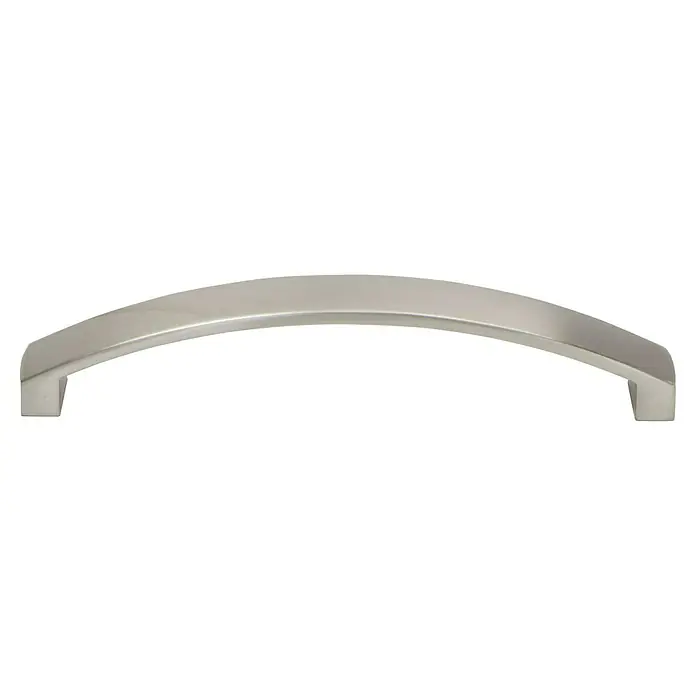 Optifit Küchenzeile Juna 969 - Typ 2 - Breite: 270 cm, Landhaus Weiß, Mit Elektrogeräten - Elegante Bogengriff für Möbel. Der Griff ist aus Metall und hat eine gebürstete Oberfläche. Ideal für Schubladen und Schränke.