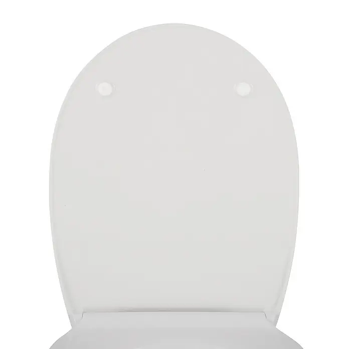 Calmwaters WC-Sitz - Duroplast, Weiß, Mit Absenkautomatik - Weißer Toilettensitz mit ovaler Form und Befestigungslöchern für eine einfache Montage im Badezimmer oder Gäste-WC.