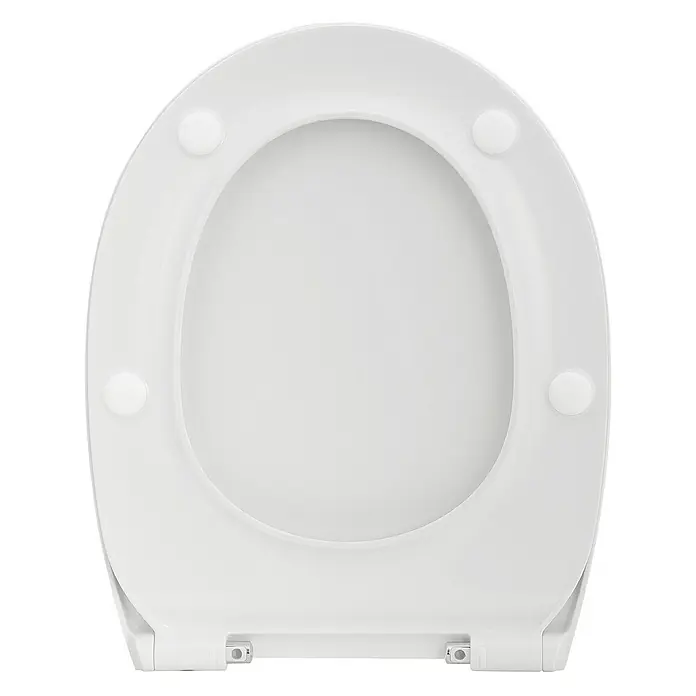 Calmwaters WC-Sitz - Duroplast, Weiß, Mit Absenkautomatik - Weißer Toilettensitz mit ovaler Öffnung und Befestigungselementen. Das ideale Badaccessoire für jedes moderne Badezimmer.