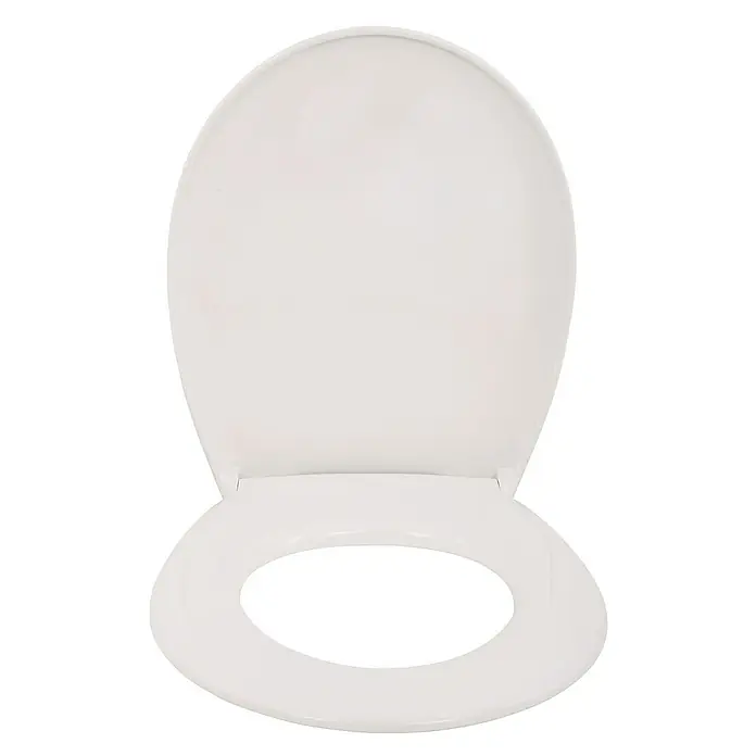 Calmwaters WC-Sitz Rezyklat - Kunststoff, Weiß, Mit Absenkautomatik - Weißer Toilettensitz mit Deckel. Der hochwertige Toilettensitz bietet Komfort und Hygiene für jedes Badezimmer.