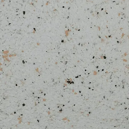 Floxxan  Baumwollputz California 202 - Putz Tapete Flüssigtapete Weis m. Farbchips Beige u. Braun
