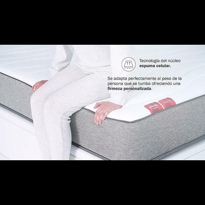 Pikolin Colchón PikUp Ultra (Largo: 190 cm, Ancho: 105 cm, Altura: 26 cm, Espuma HR y Viscoelástica, Se entrega enrollado) | BAUHAUS
