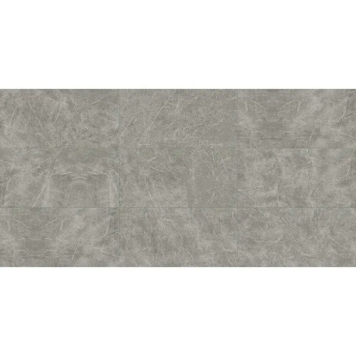 Atlas Concorde Solution Marble Vison Feinsteinzeugfliese Grigio Chiaro - 60 x 120 cm, Grau, Glänzend - Graue Steinzeugfliesen mit Marmorierung, die ein elegantes und modernes Erscheinungsbild erzeugen. Ideal für stilvolle Innenräume.