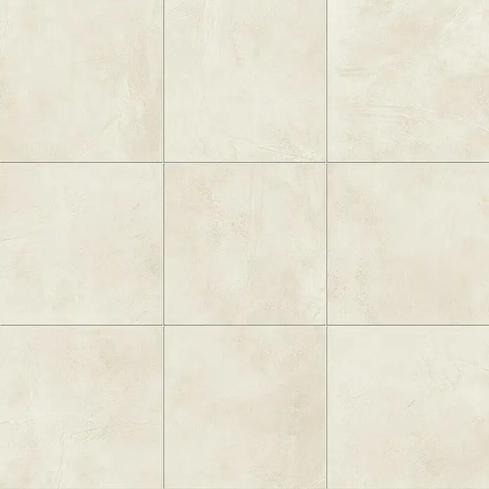 Atlas Concorde Solution Feinsteinzeugfliese Kaleidos White - 60 x 60 cm, Weiß, Matt - Keramische Fliesen in einem hellen, cremefarbenen Farbton mit einer dezenten Textur, ideal für moderne Innenräume.