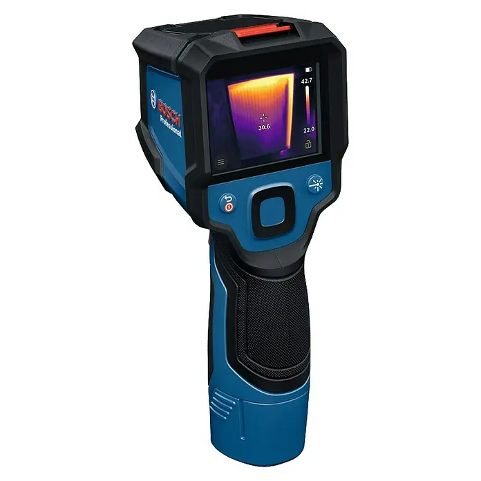 Bosch Professional Wärmebildkamera GTC 12V-450-13 Solo - -20 °C - 450 °C - Thermalkamera Bosch Professional mit Farbdisplay und ergonomischem Griff zur Temperaturmessung und Visualisierung von Wärmequellen.