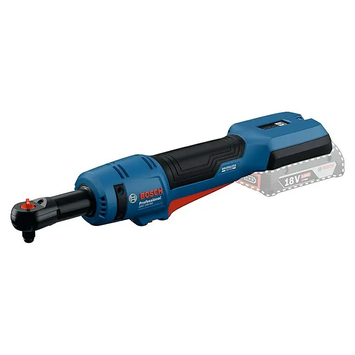 Bosch Professional AMPShare 18V Akku-Ratschenschrauber GRC 18V-60 - Ohne Akku, 400 U/min - Bild einer Bosch GRC 18V-60 Professional Akku-Drehschlagschrauber, ideal für Profis. Robust, kompakt und effizient für vielseitige Schraubanwendungen.
