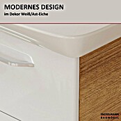 Fackelmann Milano Waschbeckenunterschrank (B x T x H: 1 000 x 476 x 492 mm, Ast Eiche/Weiß) | BAUHAUS