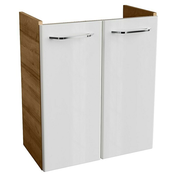Fackelmann Milano Waschtischunterschrank (Ast Eiche, Weiß, B x T x H: 520 x 275 x 610 mm) | BAUHAUS