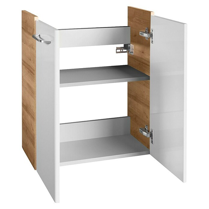 Fackelmann Milano Waschtischunterschrank (Ast Eiche, Weiß, B x T x H: 520 x 275 x 610 mm) | BAUHAUS