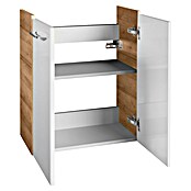 Fackelmann Milano Waschtischunterschrank (Ast Eiche, Weiß, B x T x H: 520 x 275 x 610 mm) | BAUHAUS