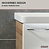 Fackelmann Milano Waschtischunterschrank (Ast Eiche, Weiß, B x T x H: 520 x 275 x 610 mm) | BAUHAUS