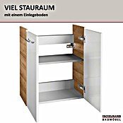 Fackelmann Milano Waschtischunterschrank (Ast Eiche, Weiß, B x T x H: 520 x 275 x 610 mm) | BAUHAUS