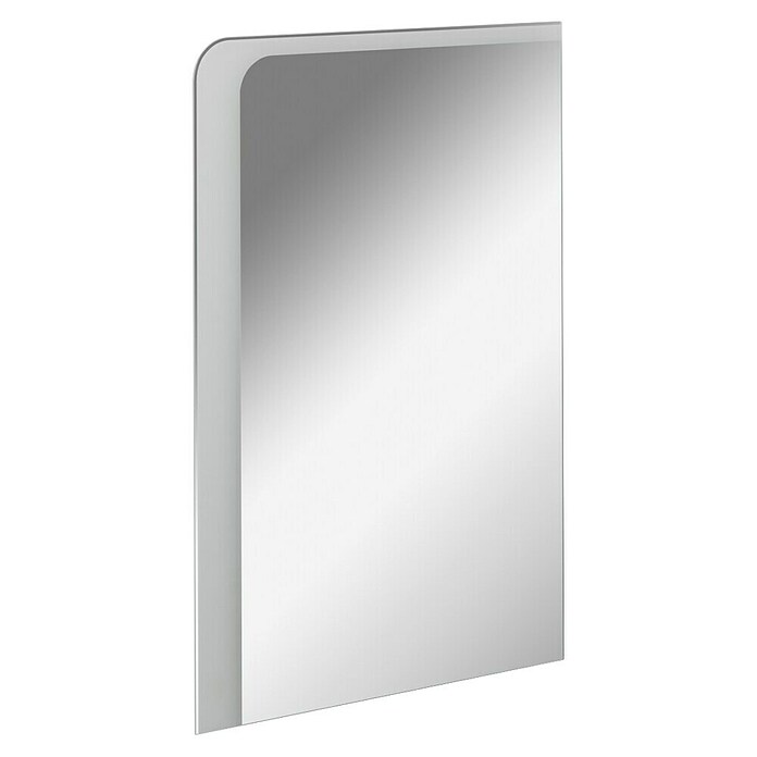 Fackelmann Milano LED-Lichtspiegel (550 x 800 mm, umlaufendes LED-Band, Rand teilsatiniert) | BAUHAUS