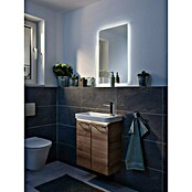 Fackelmann Milano LED-Lichtspiegel (550 x 800 mm, umlaufendes LED-Band, Rand teilsatiniert) | BAUHAUS