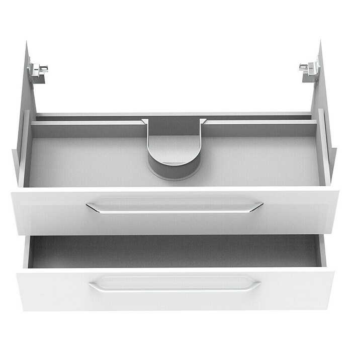 Fackelmann Milano Waschbeckenunterschrank (B x T x H: 100 x 476 x 492 mm, Weiß) | BAUHAUS