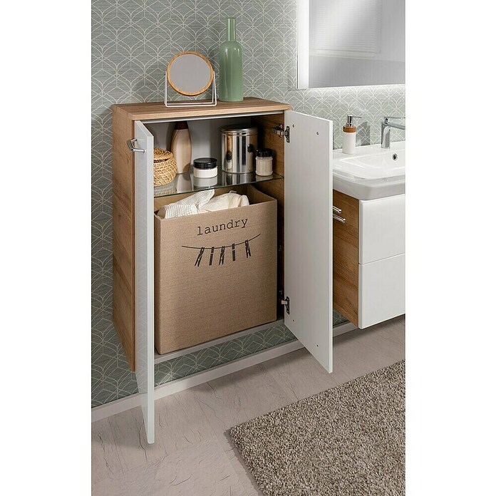 Fackelmann Milano Hängeschrank (Ast Eiche, Weiß, B x T x H: 602 x 320 x 826 mm) | BAUHAUS