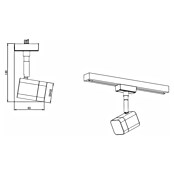 Trio Lighting DUOline Led-spot Roubaix (3,5 W, Zwart, 5 x 8 x 14 cm) | BAUHAUS