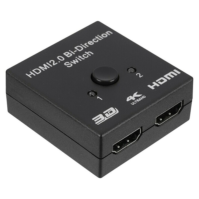 Q-Link HDMI-omschakelaar - Switch (Zwart, 2,5 W) | BAUHAUS