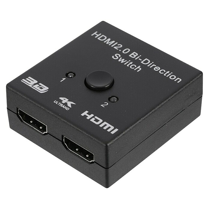 Q-Link HDMI-omschakelaar - Switch (Zwart, 2,5 W) | BAUHAUS
