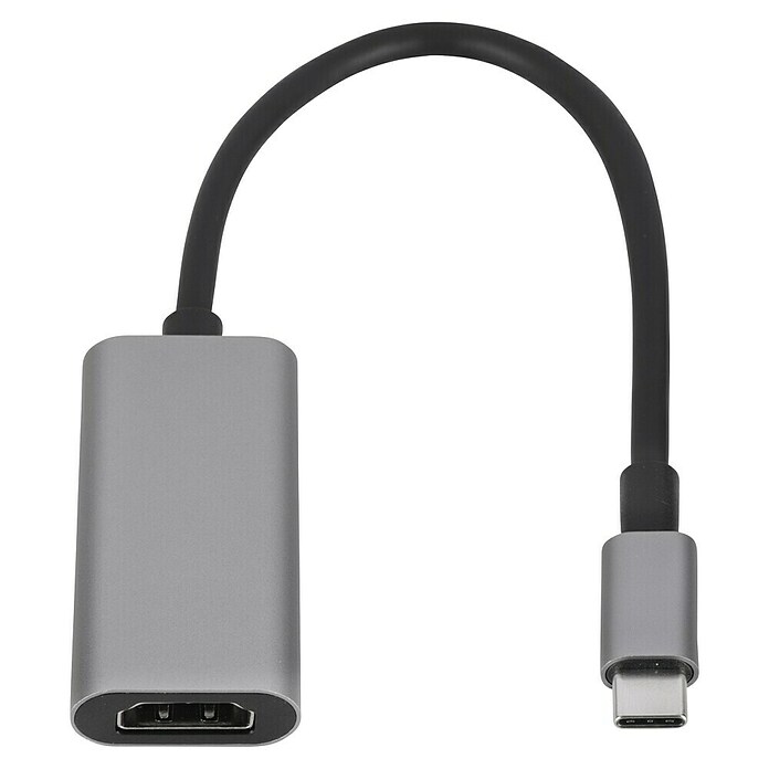 Q-Link HDMI-adapter van USB-C (Zilver / Zwart) | BAUHAUS