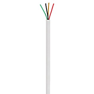 Q-Link Telefoonkabel 20 m (Aantal aders: 4 st., Wit)