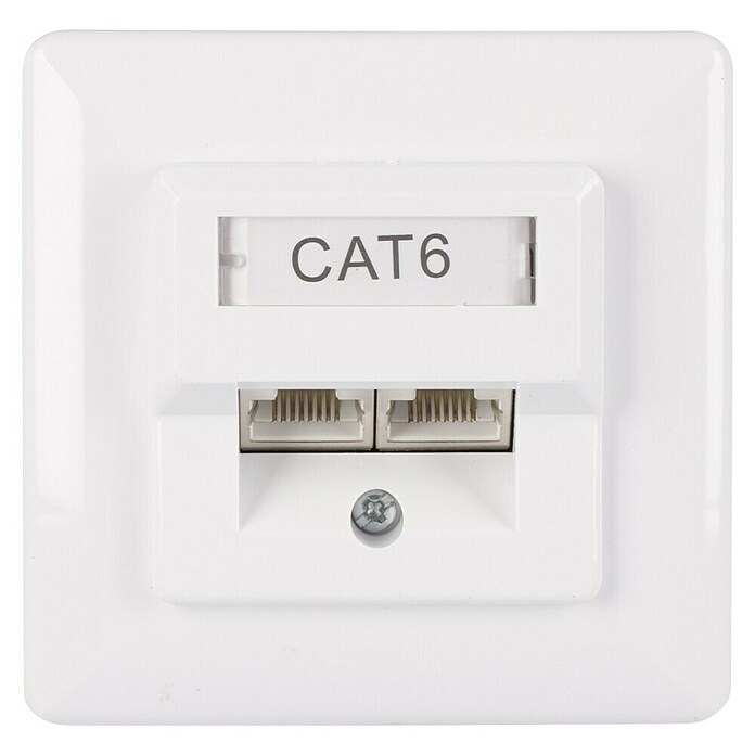Q-Link Netwerkcontactdoos FTP - 2-voudig (2 x RJ45-aansluiting) | BAUHAUS